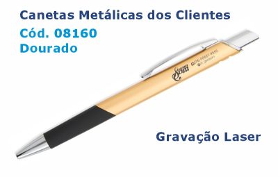 Canetas Metálicas dos Clientes