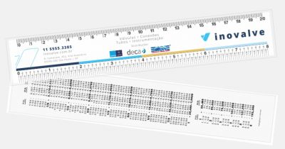 Réguas de 20 cm Artes Exclusivas do Cliente